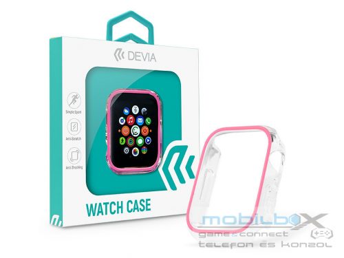 Apple Watch szilikon védőtok - Devia Luminous Series Shockproof Case For iWatch - 44 mm - barack