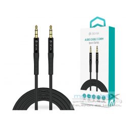   Devia 3,5 - 3,5 mm jack audio kábel 1 m-es vezetékkel - Devia Series iPure AUX  Audio Cable - fekete