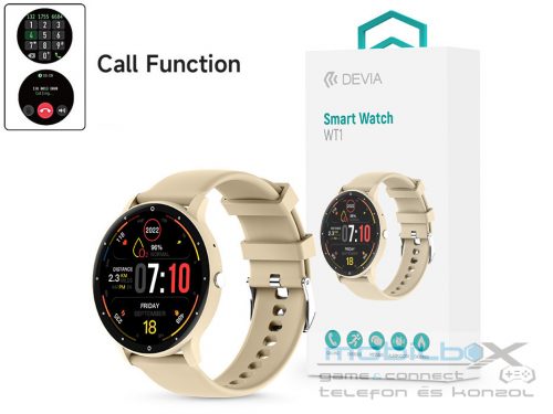 Devia WT1 Smart Watch okosóra - bézs