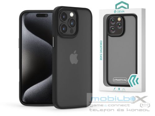 Devia Pino Series ütésálló tok - Apple iPhone 15 Pro Max - fekete