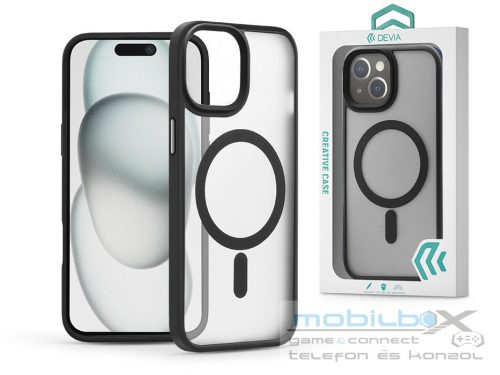 Devia Pino Series Magnetic ütésálló tok - Apple iPhone 15 - fekete