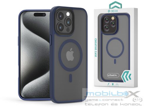 Devia Pino Series Magnetic ütésálló tok - Apple iPhone 15 Pro - kék