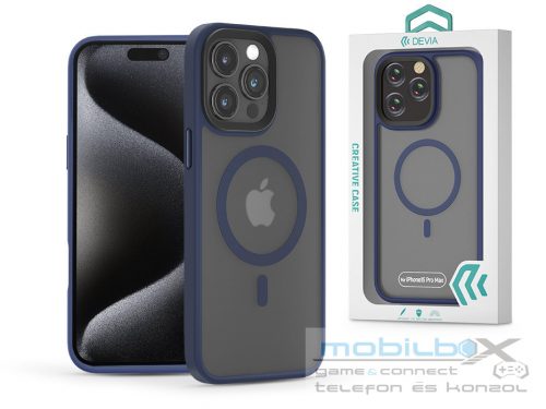 Devia Pino Series Magnetic ütésálló tok - Apple iPhone 15 Pro Max - kék