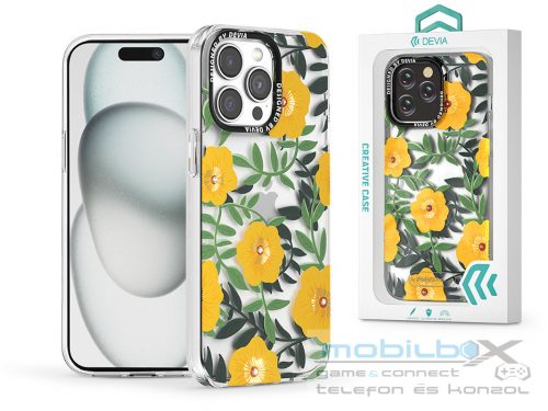 Devia Summer Flower Series Diamond tok - Apple iPhone 15 - F1