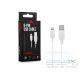 Maxlife USB - Lightning adat- és töltőkábel 3 m-es vezetékkel - Maxlife 8-PIN USB Cable - 5V/2A - fehér