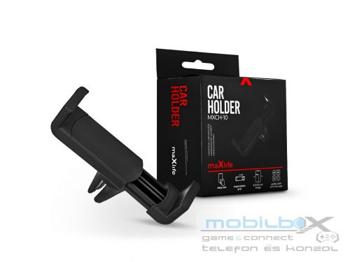 Maxlife szellőzőrácsba illeszthető autós tartó - Maxlife MXCH-10 Car Holder -   fekete