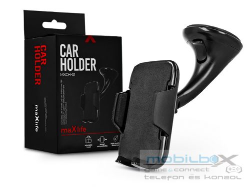 Maxlife műszerfalra / szélvédőre helyezhető PDA/GSM autós tartó - Maxlife       MXCH-01 Car Holder - fekete