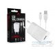 Maxlife USB hálózati töltő adapter + USB - Lightning kábel 1 m-es vezetékkel -  5W - Maxlife MXTC-01 USB Wall Charger - fehér