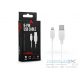 Maxlife USB - Lightning adat- és töltőkábel 1 m-es vezetékkel - Maxlife 8-PIN   USB Cable - 5V/1A - fehér