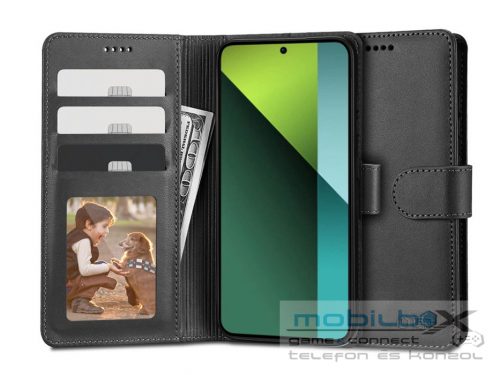 Xiaomi Redmi Note 13 Pro 5G/Poco X6 5G oldalra nyíló tok - Tech-Protect Wallet  Flip - fekete