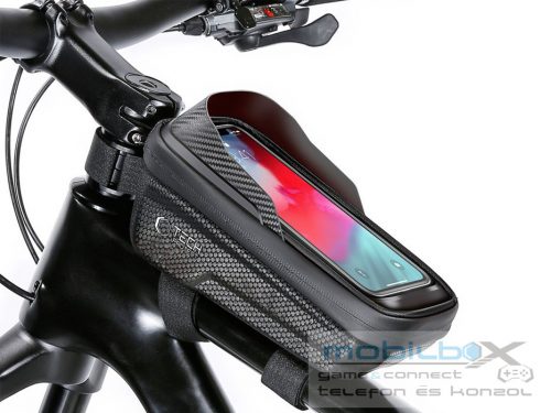 Tech-Protect kerékpárra szerelhető, por- és cseppálló telefontartó táska -      Tech-Protect V2 Bike Mount M Size - fekete