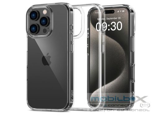 Tech-Protect FlexAir Hybrid szilikon tok - Apple iPhone 16 Pro - átlátszó