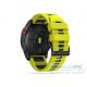 Garmin Fenix 3 / 5X / 3HR / 5X Plus / 6X / 6X Pro / 7X szilikon sport óraszíj - Tech-Protect IconBand Pro - lime/fekete