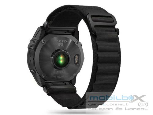 Garmin Fenix 5 / 6 / 6 Pro / 7 nylon óraszíj - Tech-Protect Nylon Pro - fekete