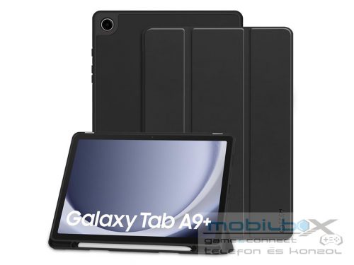 Samsung X210/X215/X216 Galaxy Tab A9+ 11.0 tablet tok (Smart Case) on/off       funkcióval, Pencil tartóval - Tech-Protect - fekete (ECO csomagolás)