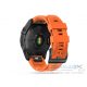 Garmin Fenix 5 / 6 / 6 Pro / 7 szilikon sport óraszíj - Tech-Protect IconBand - narancs