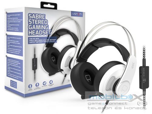 Venom VS2876 Sabre Gaming Stereo Fehér Headset