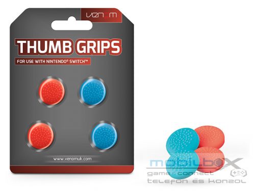 Venom VS4918 Thumb Grips (4x) Nintendo Switch-hez - piros és kék