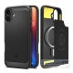 Spigen Rugged Armor MagFit Apple iPhone 16 Plus tok, Matte Black, fekete