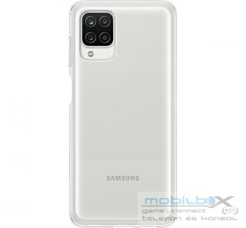 Samsung Galaxy A12 / A12 Nacho Soft Clear Cover gyári tok, átlátszó (EF-QA125TTEGEU) 