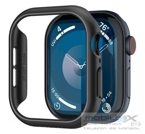 Spigen Thin Fit Apple Watch 10 (46mm) tok, Black, fekete