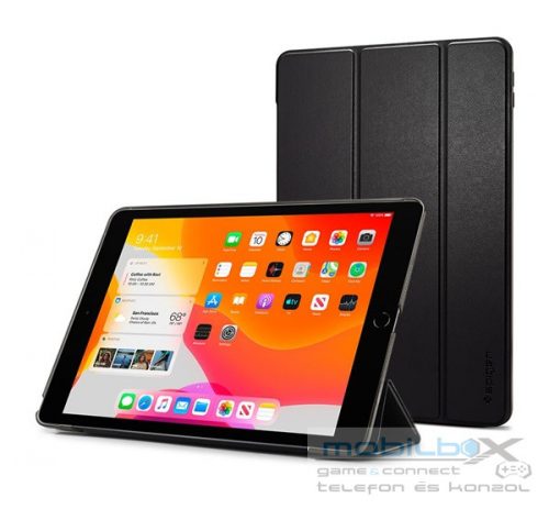 Spigen Smart Fold Apple iPad 10.2" oldalra nyíló tok, fekete