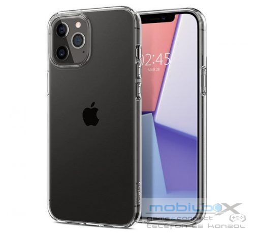 Spigen Crystal Flex Apple iPhone 12/12 Pro tok, Crystal Clear, átlátszó