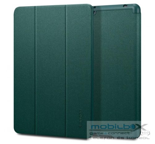 Spigen Urban Fit Apple iPad 10.2" oldalra nyíló tok, éjzöld