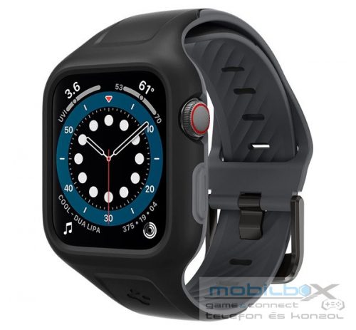 Spigen Liquid Air Pro Apple Watch S4/S5/S6/SE 40mm tok/szíj, fekete