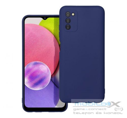 Forcell Soft Samsung Galaxy A03s szilikon tok, sötét kék