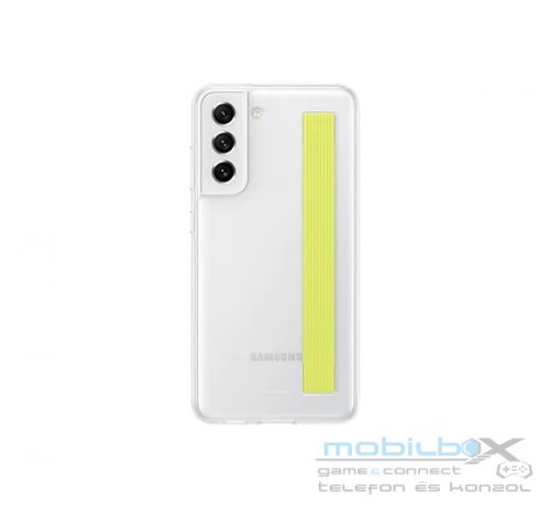 Samsung Galaxy S21 FE Clear Strap Cover, gyári tok, fehér, EF-XG990CW