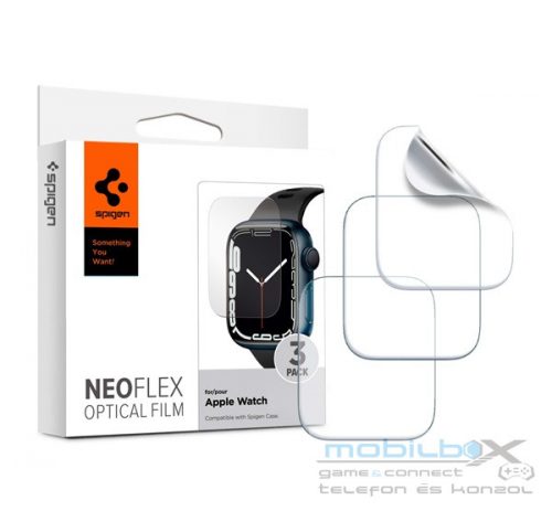 Spigen Neo Flex Apple Watch S8/S7 45mm hajlított kijelzővédő fólia (3db)