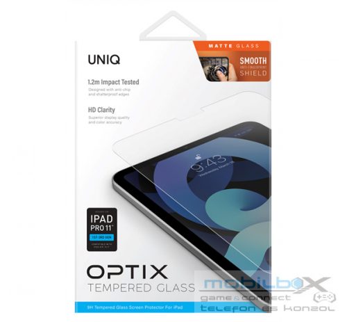 Uniq Optix Matte Apple iPad 10.2" Tempered matt kijelzővédő fólia