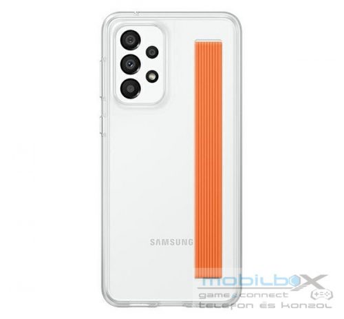 Samsung Galaxy A33 5G Slim Strap Cover, gyári tok, átlátszó, EF-XA336CT