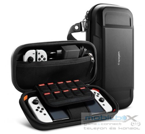 Spigen Rugged Armor Pro Pouch Nintendo Switch OLED tok, fekete