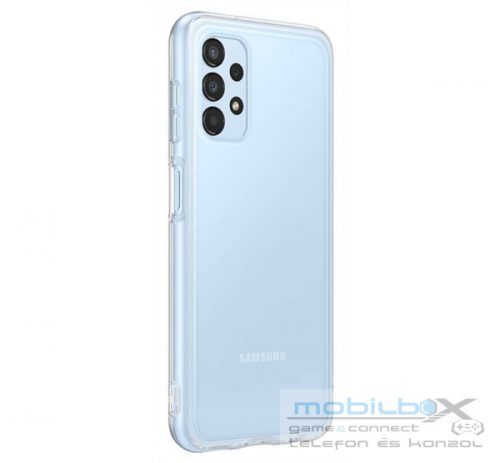 Samsung Galaxy A13 Soft Clear gyári szilikon tok, átlátszó, EF-QA135TT