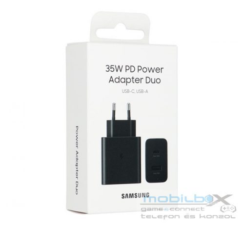 Samsung EP-TA220NBE hálózati gyorstöltő 2xUSB, 30W, fekete