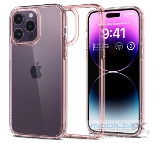 Spigen Ultra Hybrid Apple iPhone 14 Pro Max tok, Rose Crystal, rózsaszín