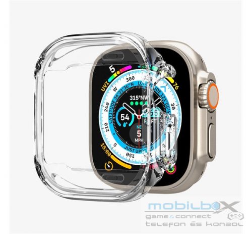 Spigen Ultra Hybrid Apple Watch UItra 2/1 (49mm) Crystal Clear tok, átlátszó