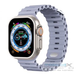   Phoner River Apple Watch 41/40/38 mm szilikon szíj, levendulaszürke