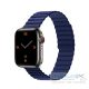 Phoner Rever Apple Watch forgatható mágneses szilikon szíj, 49/45/44/42mm, M/L, kék