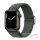 Phoner Hook Apple Watch csatos fonott szövet szíj, 38/40/41mm, fenyő