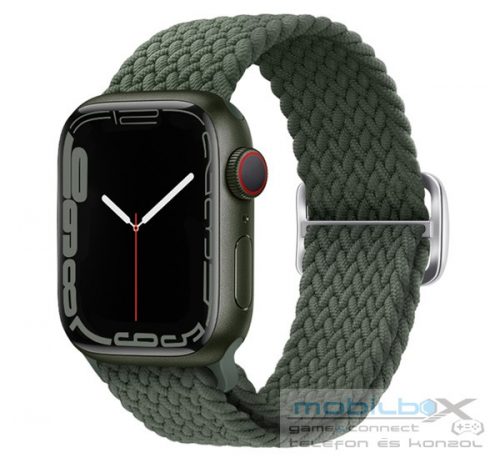 Phoner Hook Apple Watch csatos fonott szövet szíj, 38/40/41mm, fenyő