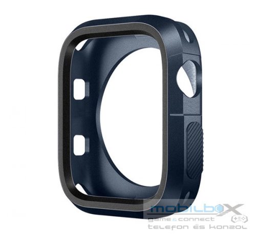 Phoner Twin Apple Watch szilikon tok, 41mm, éjkék/szürke