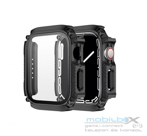 Phoner Armor Apple Watch szilikon tok, 41mm, fekete