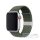 Phoner Spun Apple Watch csatos fonott szövet szíj, 38/40/41mm, zöld