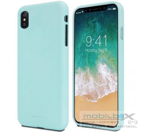 Mercury Soft Apple iPhone 14 Pro szilikon tok, menta