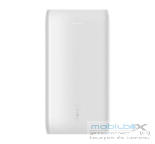 Belkin Boost Charge külső akkumulátor Type-C kábellel, 10000mAh, fehér