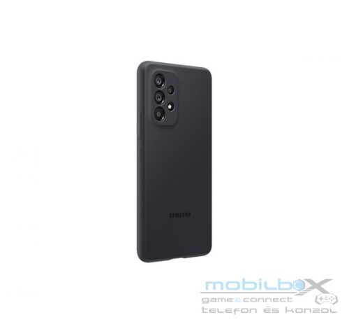 Samsung Galaxy A54 5G Silicone Cover, gyári szilikon tok, fekete, EF-PA546TB