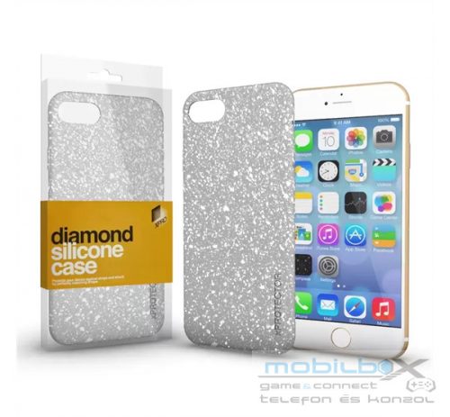 Xprotector Szilikon tok Diamond Samsung Galaxy A34 5G, ezüst